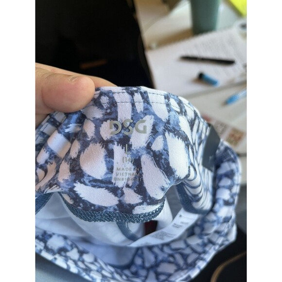 DSG Girls Youth 3" Performance Compression Shortie Shorts Size L Blue Elephant - Picture 5 of 7